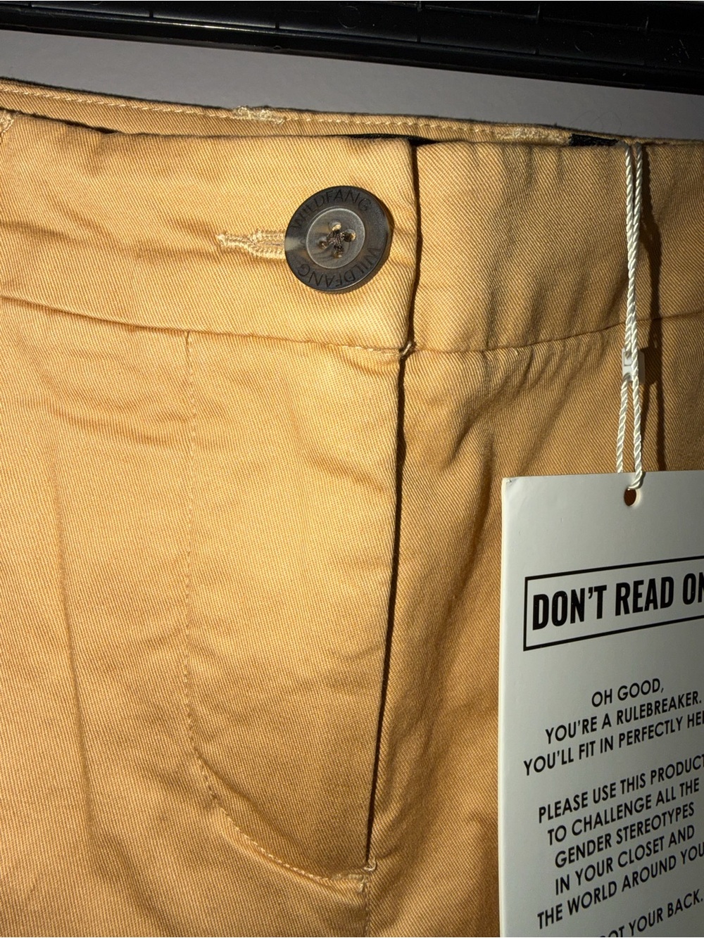 Wildfang Chinos in Camel - Straight Leg - Picture 3 of 6